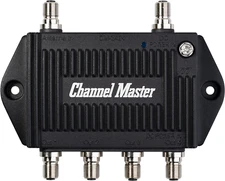 TV Antenna Distribution Amplifier, TV Antenna Signal Booster with 4 Outputs for