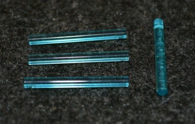 (4) #4 Light Blue Translucent Rod Bricks - NEW Parts | eBay