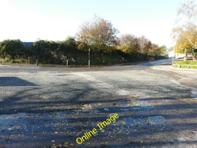 Photo 6x4 Hoarding along Park Farm Road Folkestone Barely visible behind  c2013