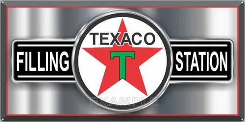 TEXACO GASOLINE GAS STATION PUMPS VINTAGE OLD SIGN REMAKE ALUMINUM SIZE OPTIONS