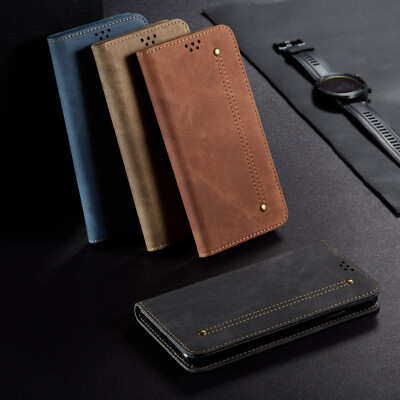 Hülle für Xiaomi Poco X3 NFC 10T Lite PU Leder Flip Wallet Stand Handyhülle