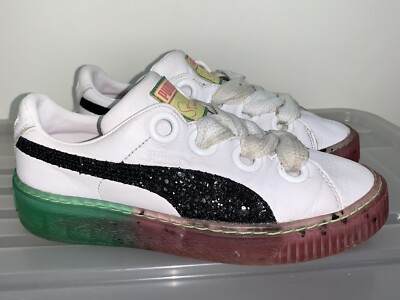 PUMA x SOPHIA WEBSTER Platform Candy Princess White Sneakers Womens US 7 #19811
