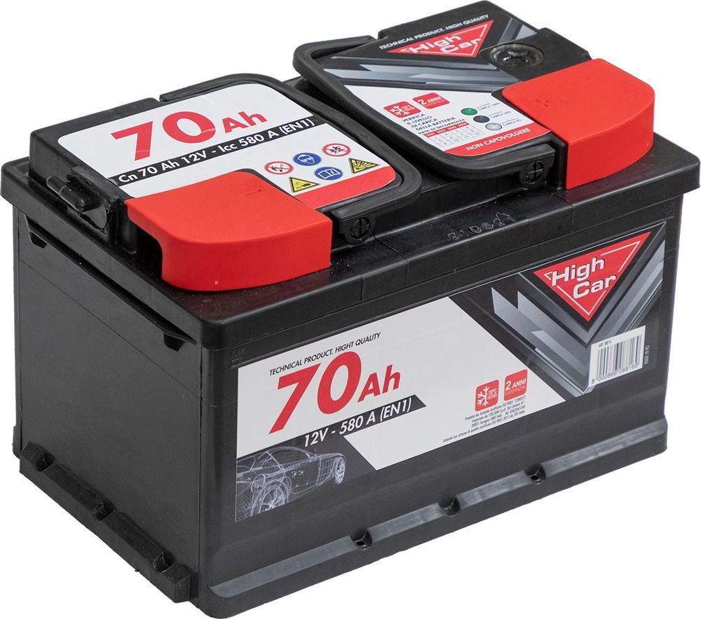 Batteria Auto Da 70ah 540a  12v  Polo Positivo Destro Cassetta L3b