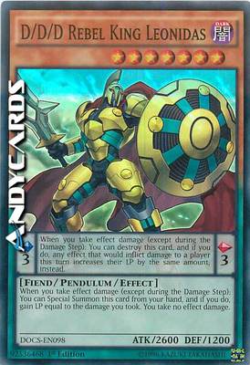 D/D/D REBEL KING LEONIDAS   (D/D/D Rebel Leonidas)   Super R   DOCS EN098