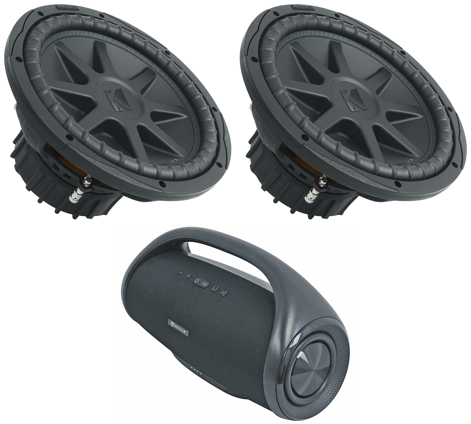 2 Kicker 50CVX124 COMPVX 12 автомобильных аудиосистемных сабвуферов Домашний динамик CVX124 86990₽