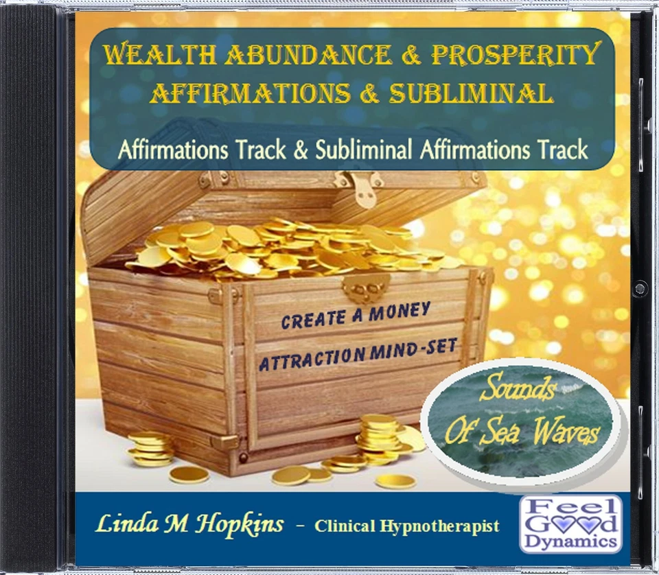 Wealth Abundance & Prosperity Affirmations CD Subliminal Affirmations CD Foto 2 de 4