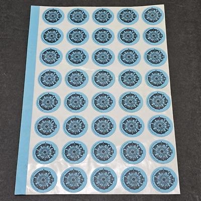 Zero Hour Vintage 1994 DC Comics Zero Hour Promo Blue Sticker Full Sheet of 40