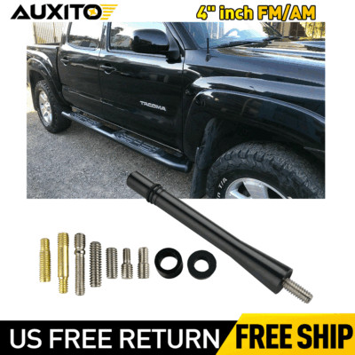 4 inch '' Short Black Aluminum Antenna Mast AM/FM for NISSAN ROGUE 2008-2020 New