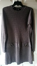 IZ Byer Gray Sweater Dress Size XL