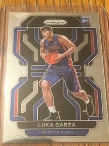 2021-22 Panini Prizm Luka Garza Rookie Card Detroit Pistons #303 Silver RC