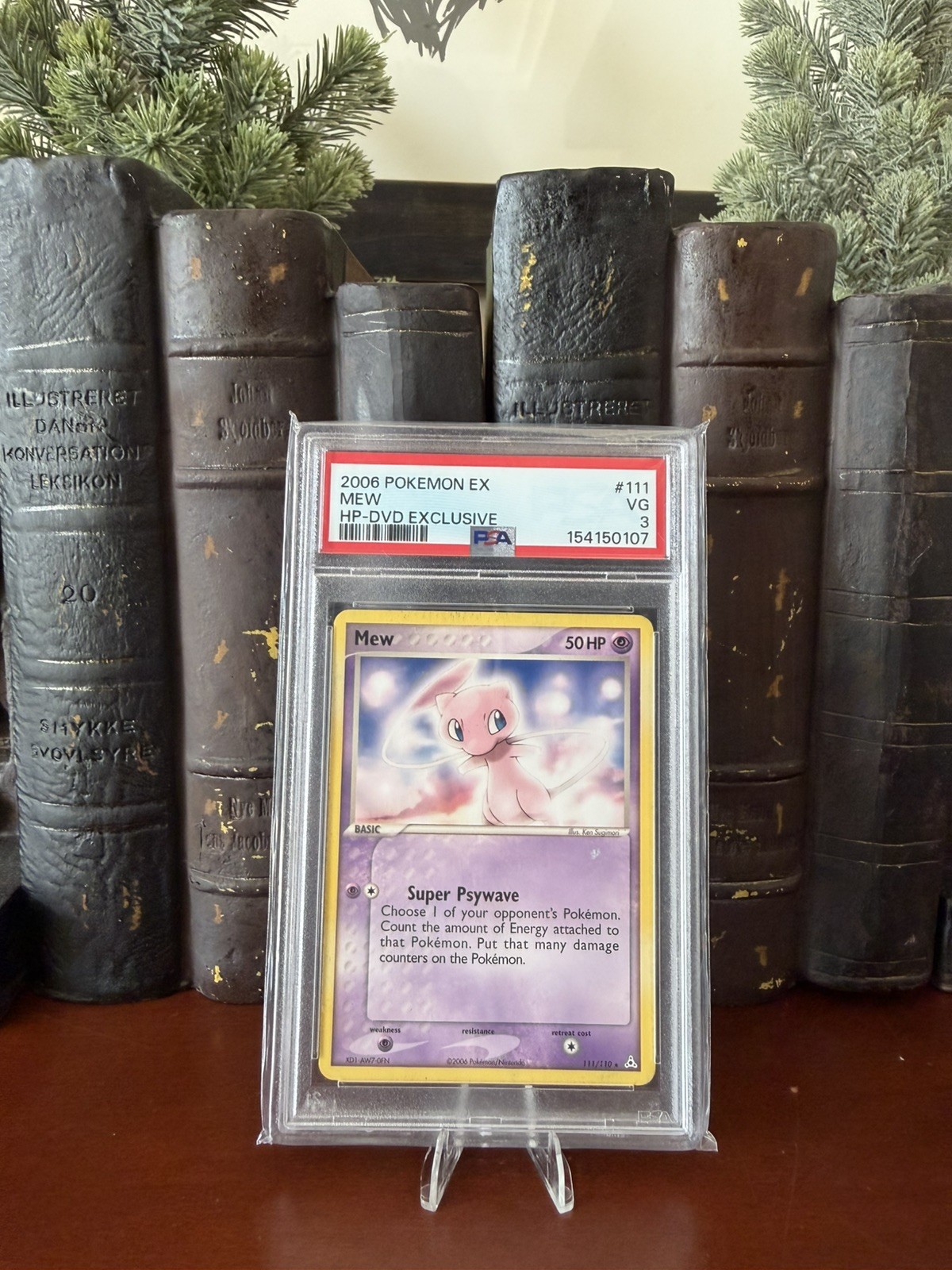 PSA 3 VG 2006 POKEMON EX HOLON PHANTOMS #111 MEW HP-DVD EXCLUSIVE NEW CERT 2026