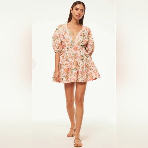 NWT MISA LOS ANGELES EIGHT DRESS - PERSSIMION CRINKLE SMALL