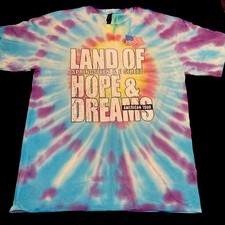 Bruce Springsteen Tie Dye Concert Shirt Brooklyn NY Barclays XL Tom Morello