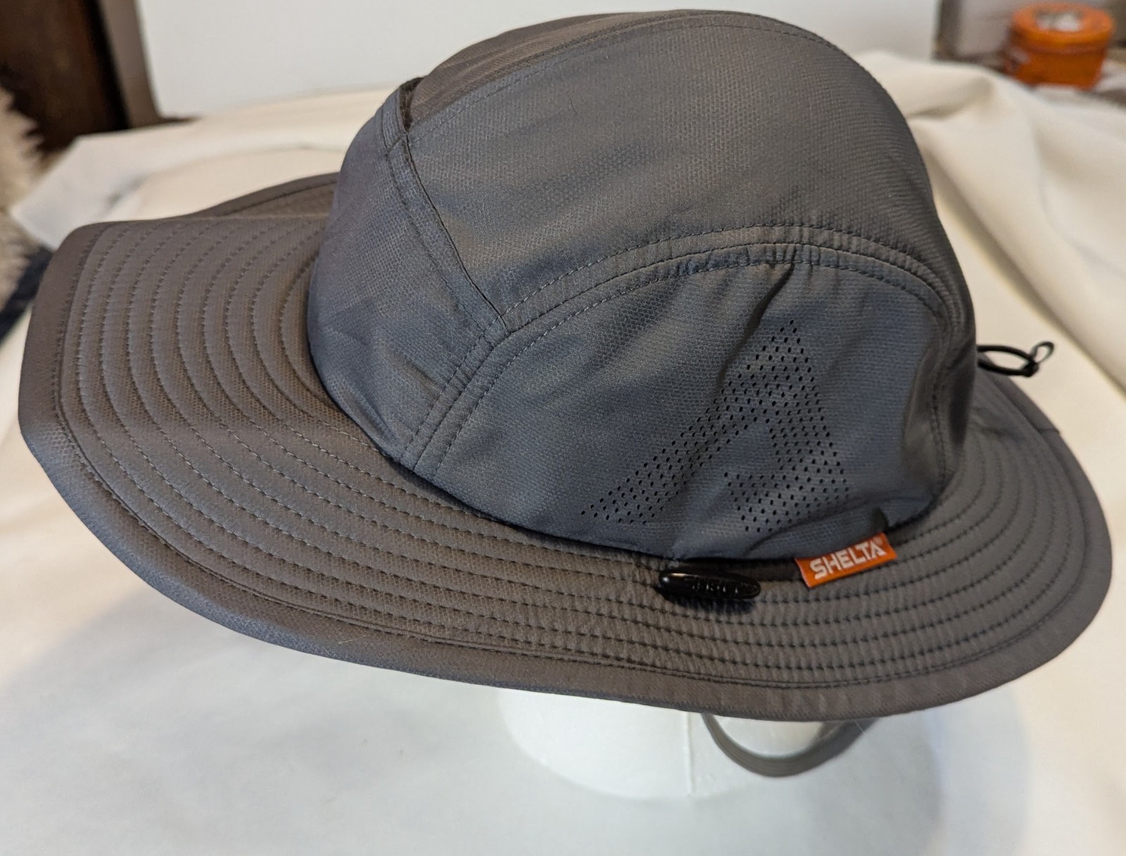Shelta Raptor Size M/L Gray Sun Performance No Flop Wide Rim