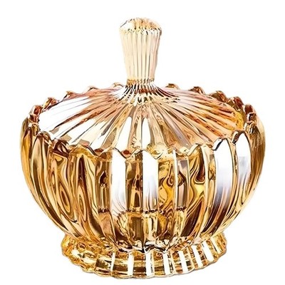 Candy Dish with Lid Crystal Candy Bowl Decorative Storage Jar Glass Jewelry Box