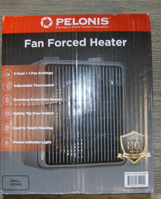 #ad Pelonis PSH08F1ABB 1500W Portable Heater Black $17.99