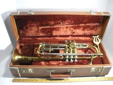 Vintage Airflow Air Flow Model Trumpet with Case Old