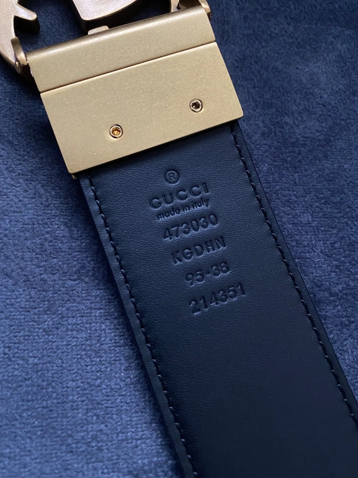 Auténtico Cinturón Reversible Gucci Supreme GG Talla 95cm Ajuste Cintura 32-34 Foto 4 de 4