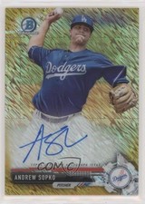 2017 Bowman Chrome Prospect Gold Shimmer Refractor 45/50 Andrew Sopko Auto uy5