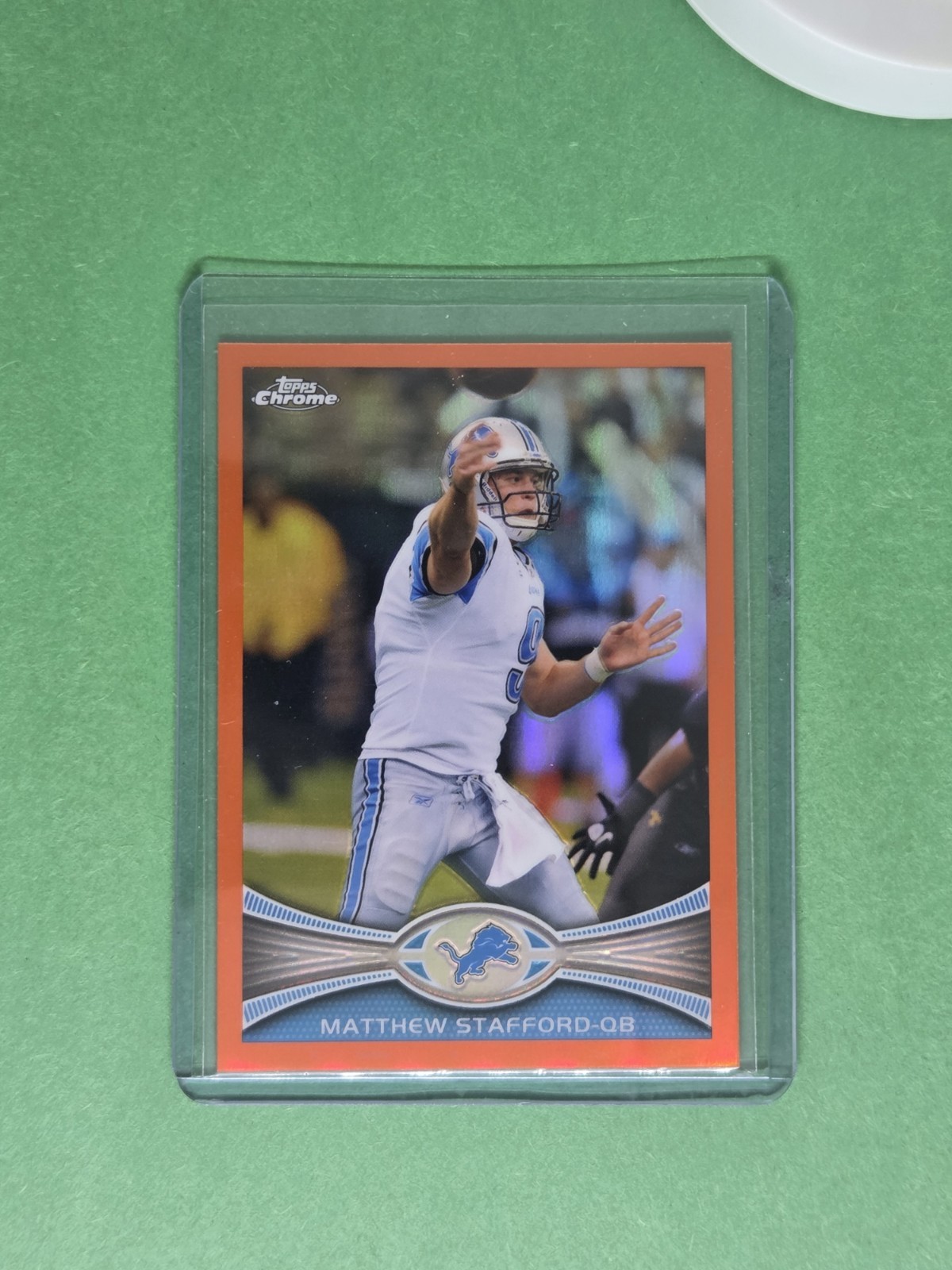 2012 Topps Chrome Orange Refractor #126 Matthew Stafford Lions Rams