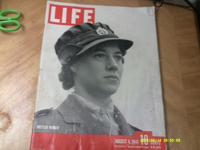 Life Magazines British Women 08/04/1941 & The Rockefellers Triumphant-11/17/1958