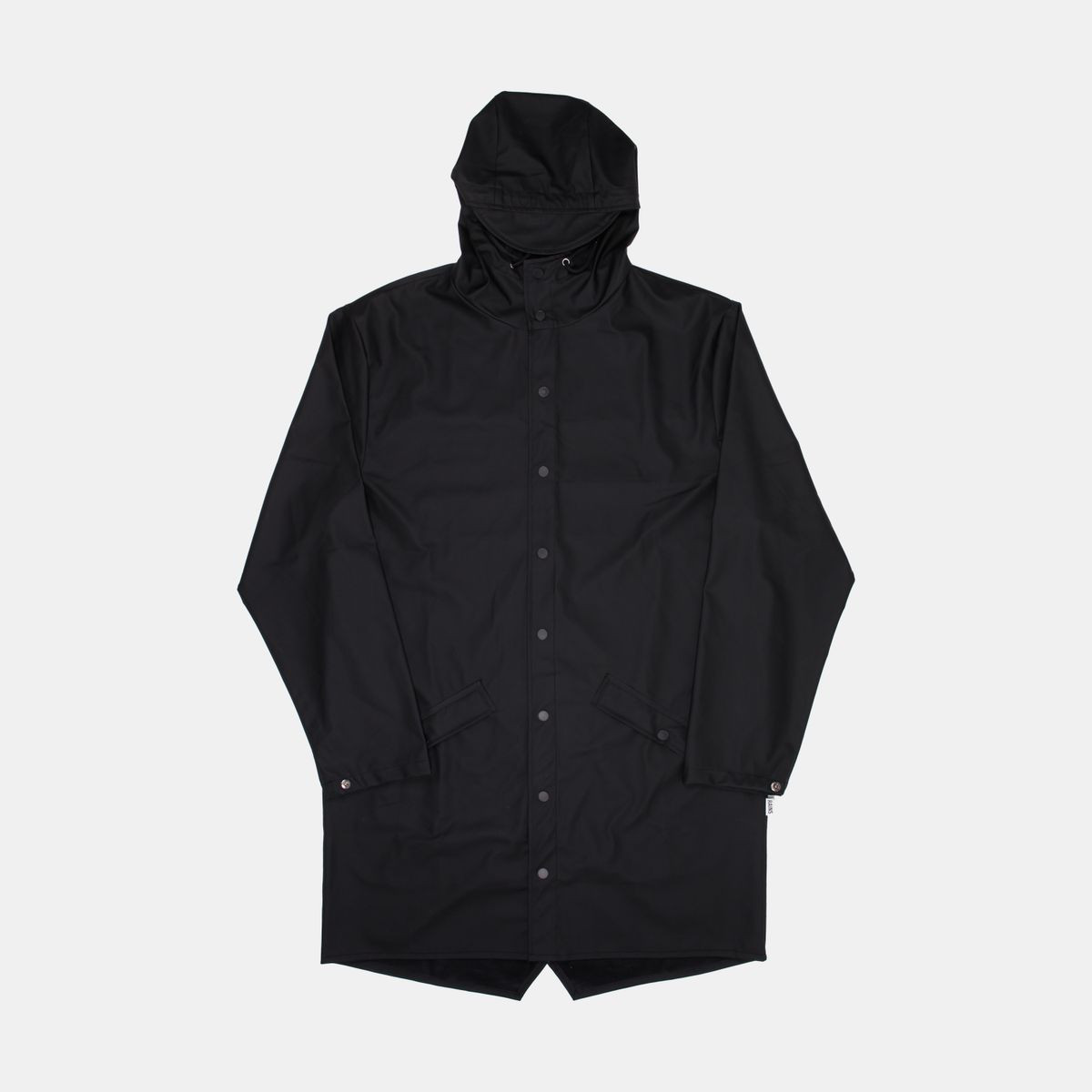 Rains Long Jacket / Size L / Mid-Length / Mens / Black / Polyurethane