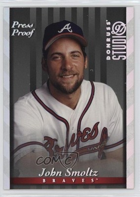 1997 Donruss Studio Silver Press Proof /1500 John Smoltz #56 HOF 05k6