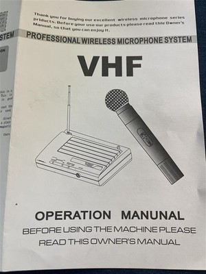 New VHF Professional Wireless Microphone System