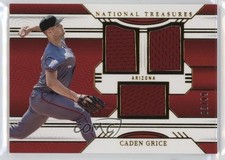 2024 Panini National Treasures Game Gear Swatches Trio /99 Caden Grice #47 6fs