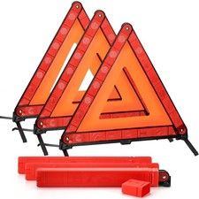 Fasmov 3 Pack Triangle Warning Frame Triangle Emergency Warning Triangle Reflect