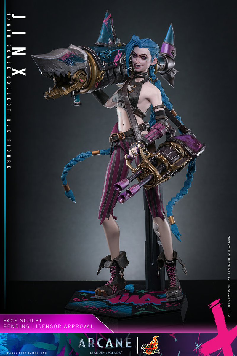 1/6 Netflix's League of Legends Arcane Jinx Figure Hot Toys 913946