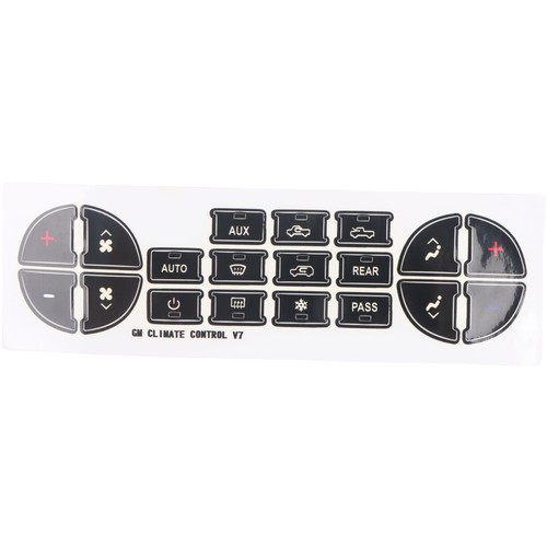 AC Dash BUTTON Repair Kit Dual Climate Control Decal Stickers For GM SUV Trucks - Picture 2 of 10