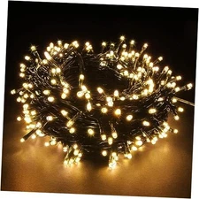  100-1000 LED Christmas Lights, Low Voltage Fairy String 200 LEDs Warm White