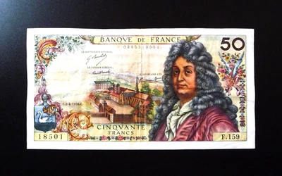 billet de 50 francs RACINE 2/4/1970 - Photo 1/2