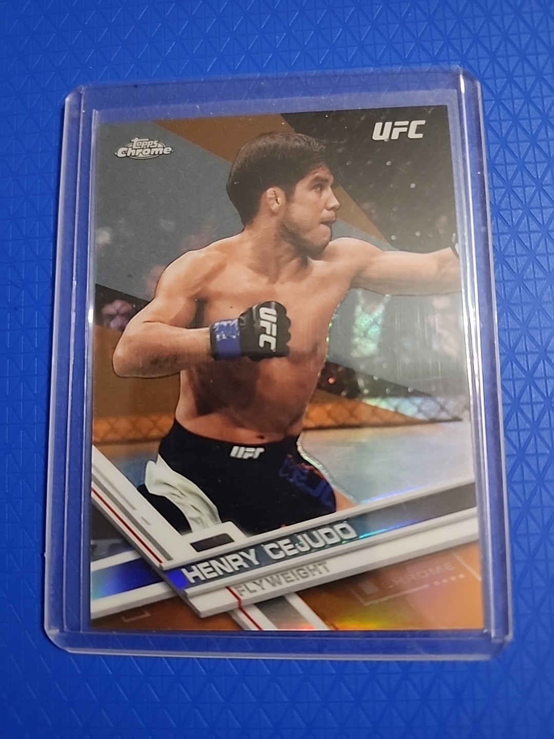 2017 Topps Chrome UFC Henry Cejudo #27 Orange Refractor /25