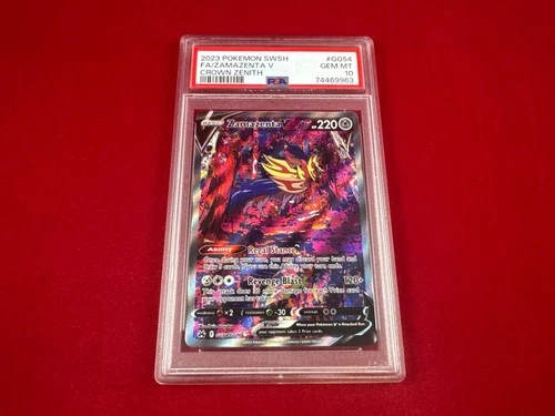 2023 POKEMON SWSH ZAMAZENTA V #GG54 CROWN ZENITH PSA 10