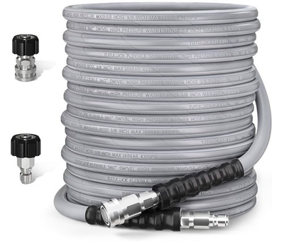 #ad 3 8quot; Steel Braided Rubber Kink Resistant Pressure Washer Hose 100FT M22 Swivel $49.99