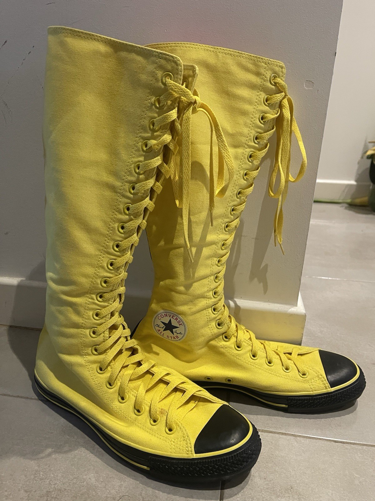 Yellow Knee High Converse XXhi - Size 10.5 Mens 12.5 Women