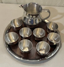 THOMAS JEFFERSON MEMORIAL FOUNDATION AUTHENTIC KIRK STIEFF-JEFFERSON CUP SET