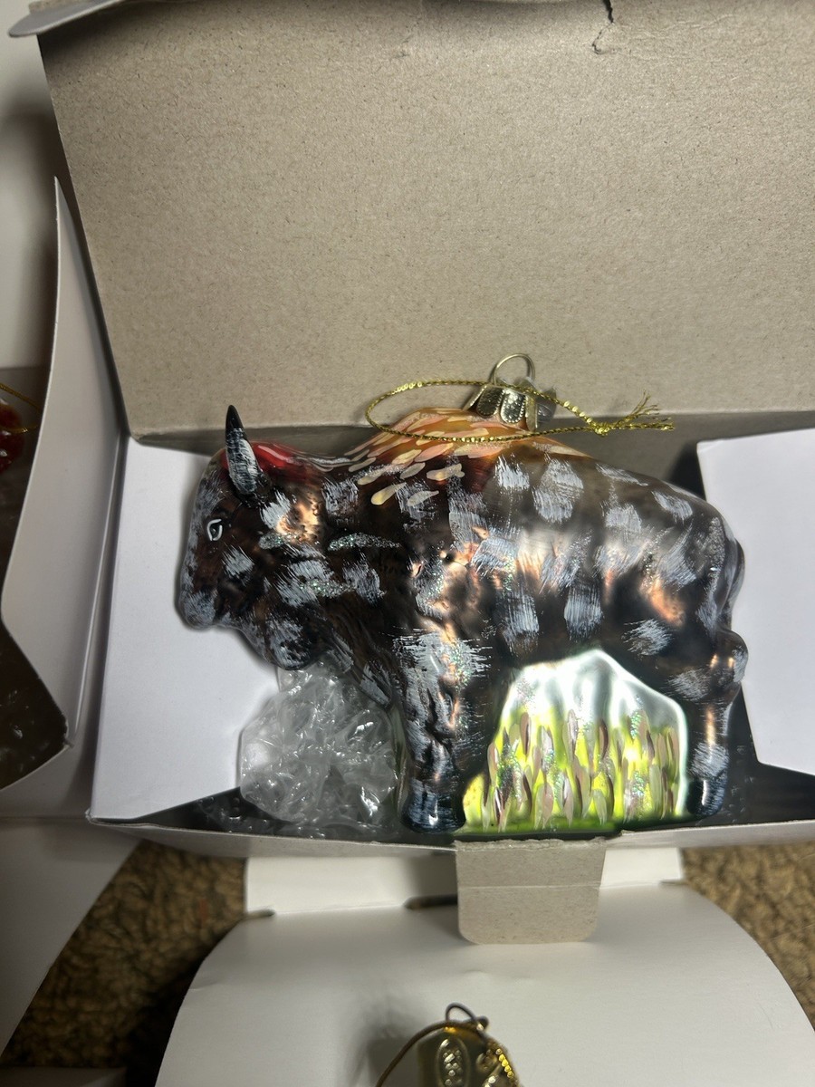 Kurt Adler Noble Gems Glass Ornament lot Octopus, Alligator