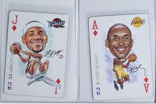 2004 05 TUTTE LE CARTE DA GIOCO PRO NBA coppia LeBron James e Kobe Bryant!!