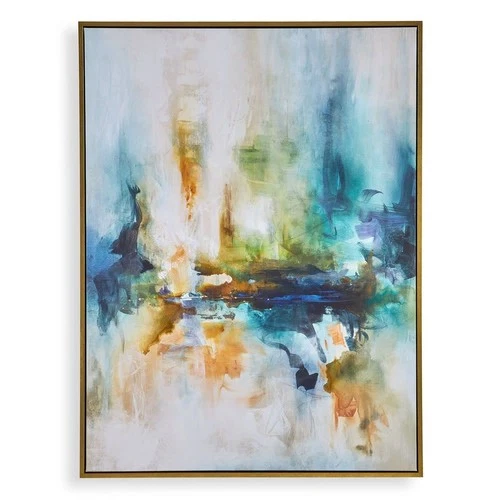 Uttermost 32322 Excursion 56" x 42" Framed Abstract Painting - MultiColor - Picture 1 of 6