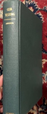 Gem Testing by B. W. Anderson (1964, Hardcover)