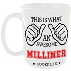 THIS IS WHAT AN AWESOME MILLINER LOOKS LIKE MUG COFFEE MUG FUNNY PRESENT GIFT 🎁