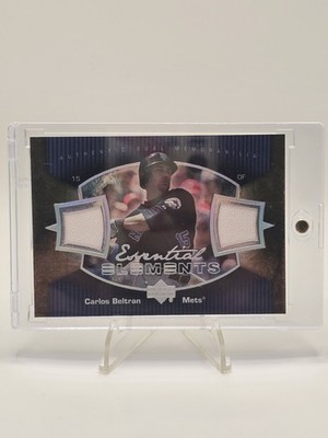2007 Upper Deck Essential Elements Dual Game Used Dual Patch Carlos Beltran!