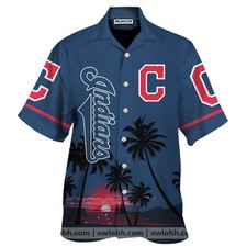 Cleveland Indians Short Sleeve Unisex Hawaiian Shirt