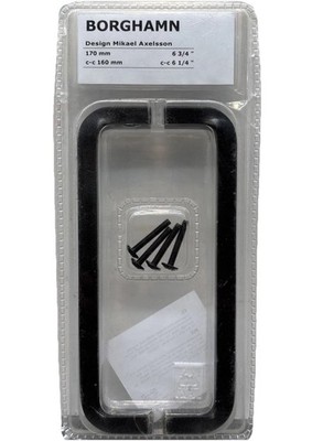 IKEA Borghamn 6-3/4  170mm Cabinet Pulls, Matte Black 2 In Package {50}