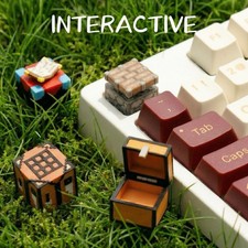 Interactive Minecraft Piston Artisan Keycap