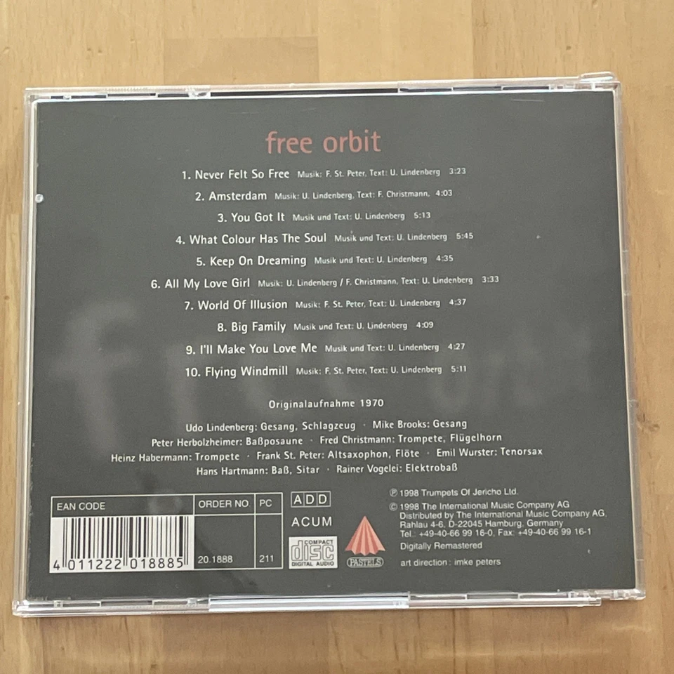 CD "FREE ORBIT - FREE ORBIT" Udo Lindenberg, Jazz-Rock, Folk-Rock - Bild 2 von 4