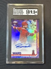 2019 Topps Chrome Taylor Ward Rookie Auto Purple Refractor /250 AU, RC SGC 9.5!